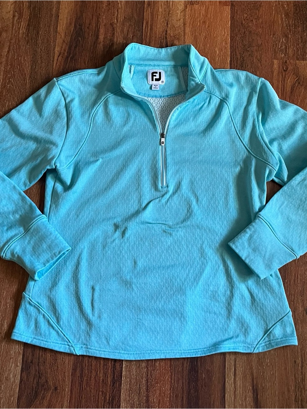 FootJoy Women's Aqua Blue Quarter-Zip Pullover